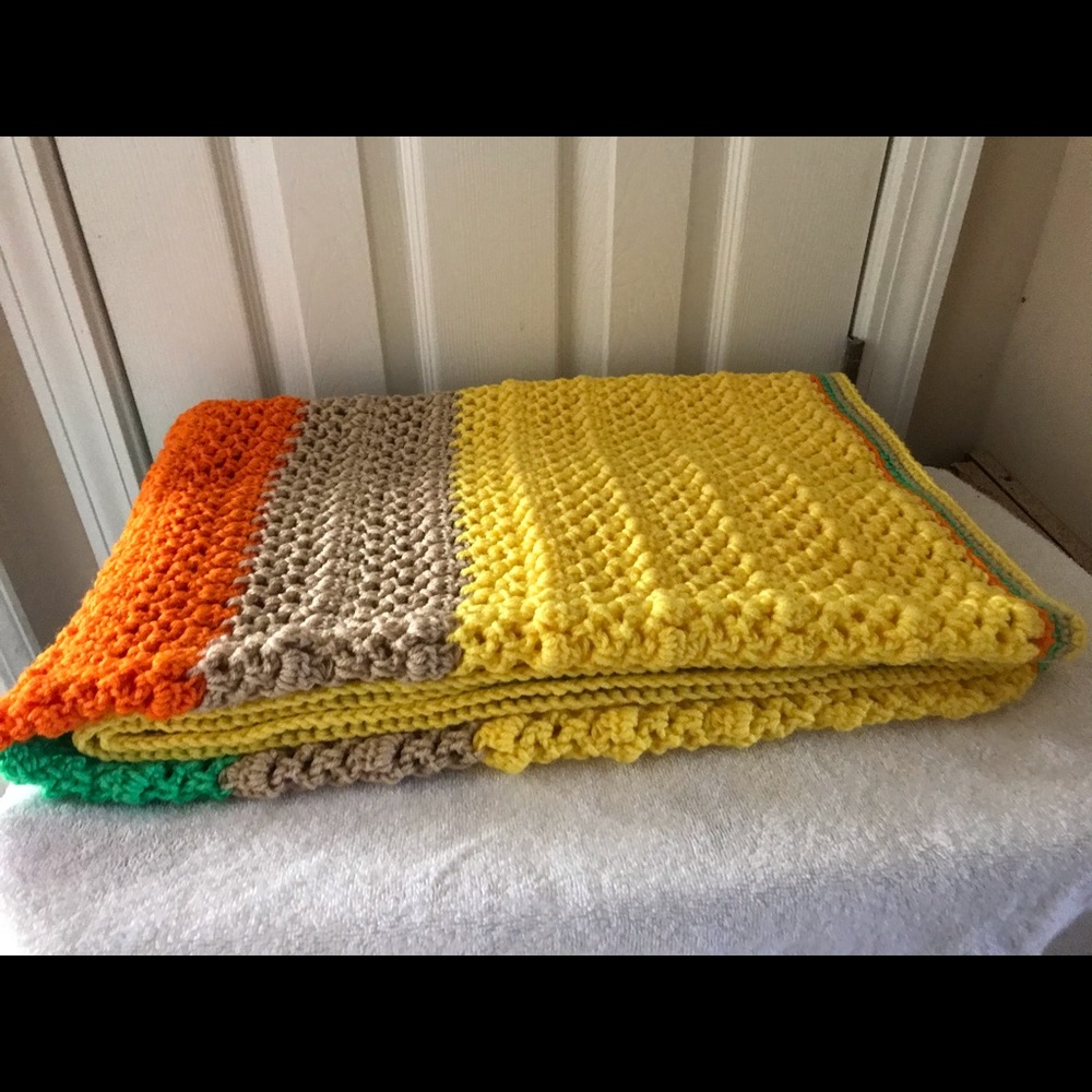 Crocheted blanket
